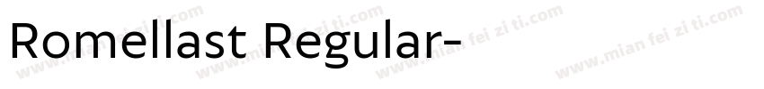 Romellast Regular字体转换